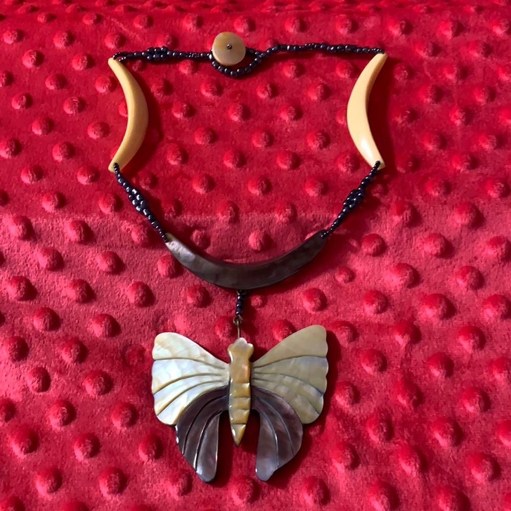 Butterfly Choker Style Necklace